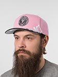 Бейсболка MITCHELL NESS арт. HP10363-IMCPINK Inter Miami CF MLS (розовый / черный)